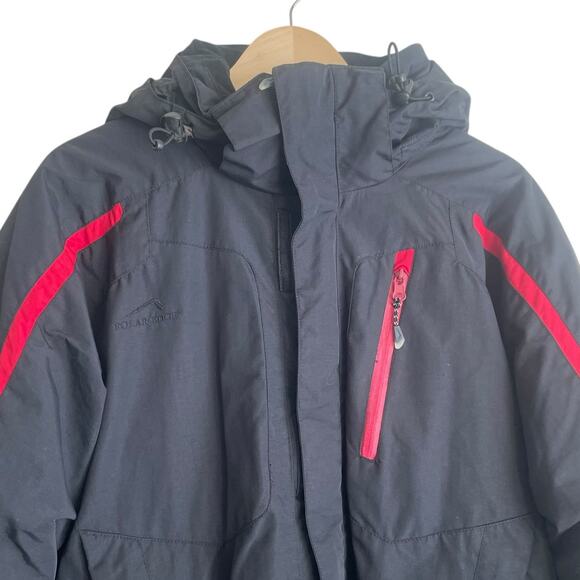 Polar Edge Silver Series Mens Ski Jacket M‎ Black Hooded Winter Sports Outdoor - Picture 15 of 16